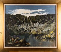 *Charles Wyatt Warren (Welsh, 1908-1993) - Devil's Kitchen and Llyn Idwal - Oil on board - 47 x 58.
