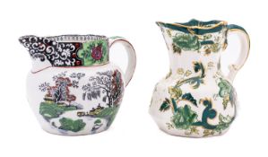 A Masons ironstone jug in the Chartreuse