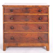 A Regency mahogany chest of drawers, ear