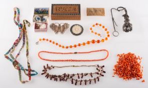 A small parcel of various costume jewell