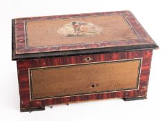 Helvetia an Edwardian music box, the lid