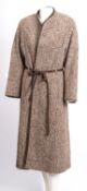 A mid 20th century lady's brown wool twe