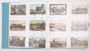 Postcard album; mostly British topograph