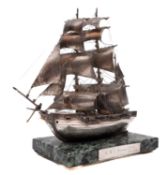 A late 20th century white metal model of