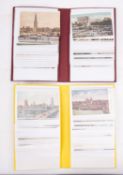 Two Postcard albums; one album of cities