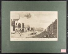 LONDON. Three reproductions of engraving