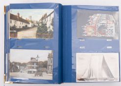 Postcard album; mostly West country topo