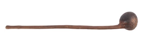 A rootwood club or knobkerrie, 55cm long