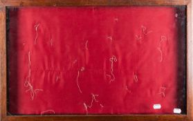 A mahogany and glazed table top display cabinet 63.5 x 40 x 7cm.