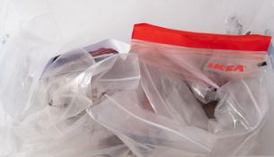 A mixture of copper coinage, including G