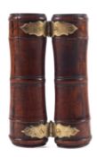 A George III fruitwood kettle holder,