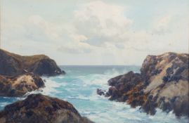 Frederick John Widgery (British, 1861-1942) - A Coastal View - Watercolour - 35 x 53.