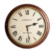 Gardiner Reading, a mahogany wall clock having an eight-day duration,