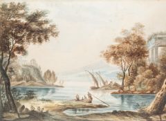 British School, early 19th Century - Views in the Campagna,