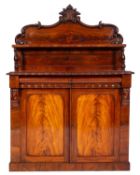 A Victorian mahogany chiffonier,