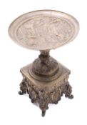 A Continental bronze tazza in Neoclassical taste,