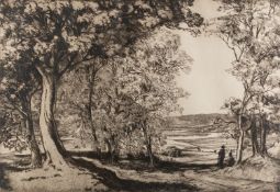 *Eveleen Buckton (British, 1875-1955) - A scene in the woods,