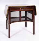 A George III mahogany breakfast or supper table, in Chippendale style,