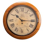 Ingram Brothers, London, a mahogany wall clock having an eight-day duration,