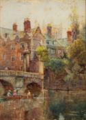 William Matthison (British,1853-1926) Queen's College, Cambridge, Corpus Christi College,