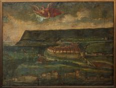 Spanish School (late 17th/early 18th century) - An extensive panoramic view of the old city of