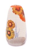A Clarice Cliff Bizarre Lynton sugar sifter decorated in the 'Rhodanthe' pattern, printed marks,