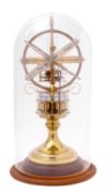 A modern Zodiac clock the eight-day movement driving an orrery showing the various planets in