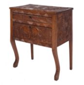 A sub-Saharan African carved hardwood chest,