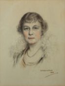 D. R. Beresford (British, 20th Century) - Portrait of a lady - Pastel - 32.