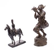 A Continental bronze model of an Oriental in Rococo revival taste,