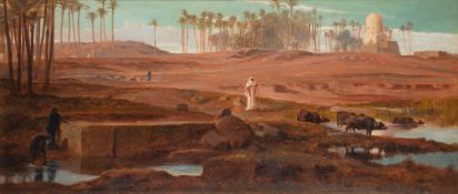 Frederick Goodall (British, 1822-1904) - The Site of Ancient Memphis - Oil on canvas - 38.