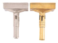 A Vintage Ergos brass Three In One Ice Cream Wafer Holder, with Sheffield registration mark,