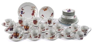 A Royal Worcester 'Evesham Vale' part dinner and coffee service.