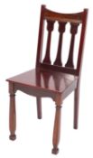 A Victorian mahogany side chair in Arts & Crafts style, almost certainly by Shapland & Petter,