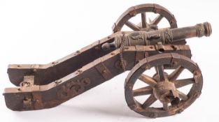 A Continental bronze saluting cannon,