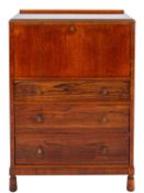 An oak cocktail chest in Art Deco style, by Morris of Glasgow,