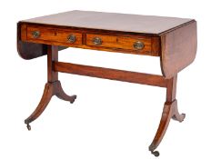 A Regency mahogany sofa table,