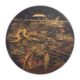A Japanese black lacquered and parcel gilt circular table top, - Image 1 of 2