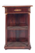 A late 19th Century French mahogany and gilt metal mounted pier table,