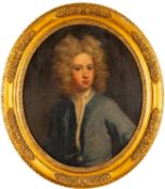 Follower of Godfrey Kneller (German/British 1646-1723) - A young gentleman wearing a blue jacket