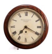Herbert Blockley, a mahogany wall clock having an eight-day duration,