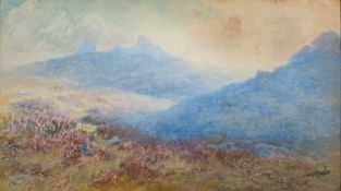 Frederick John Widgery (British,1861-1942) - Dartmoor - Gouache - 27.