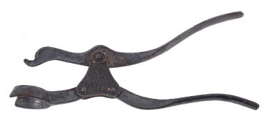A steel Lund's London lever for drafting corks, Circa 1850.