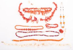 A mixed group of jewellery, including so