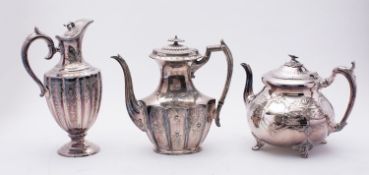 A mixed group of Silver Plate; including