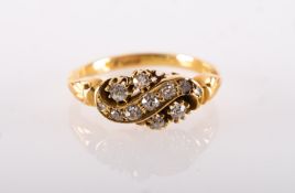 An early 20th century antique diamond ri