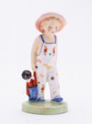 A Royal Doulton figure of a child holdin