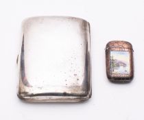 An Edwardian silver cigarette case by Co