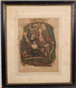 BALLOONING. BARTOLOZZI, Francesco (engr.) after Hyacinthe Rigaud. V.Lunardi Esq. Mrs Sage G.