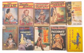 PULP FICTION. Ten paperbacks ...incl. JANSON, Hank.